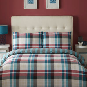 Deacon Duvet Cover Set - Colour Teal