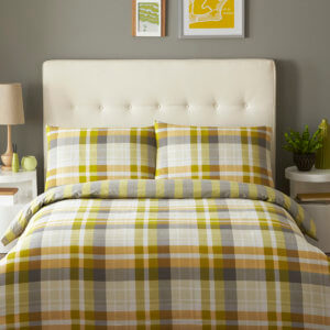 Deacon Lime Single Duvet Cover Set
