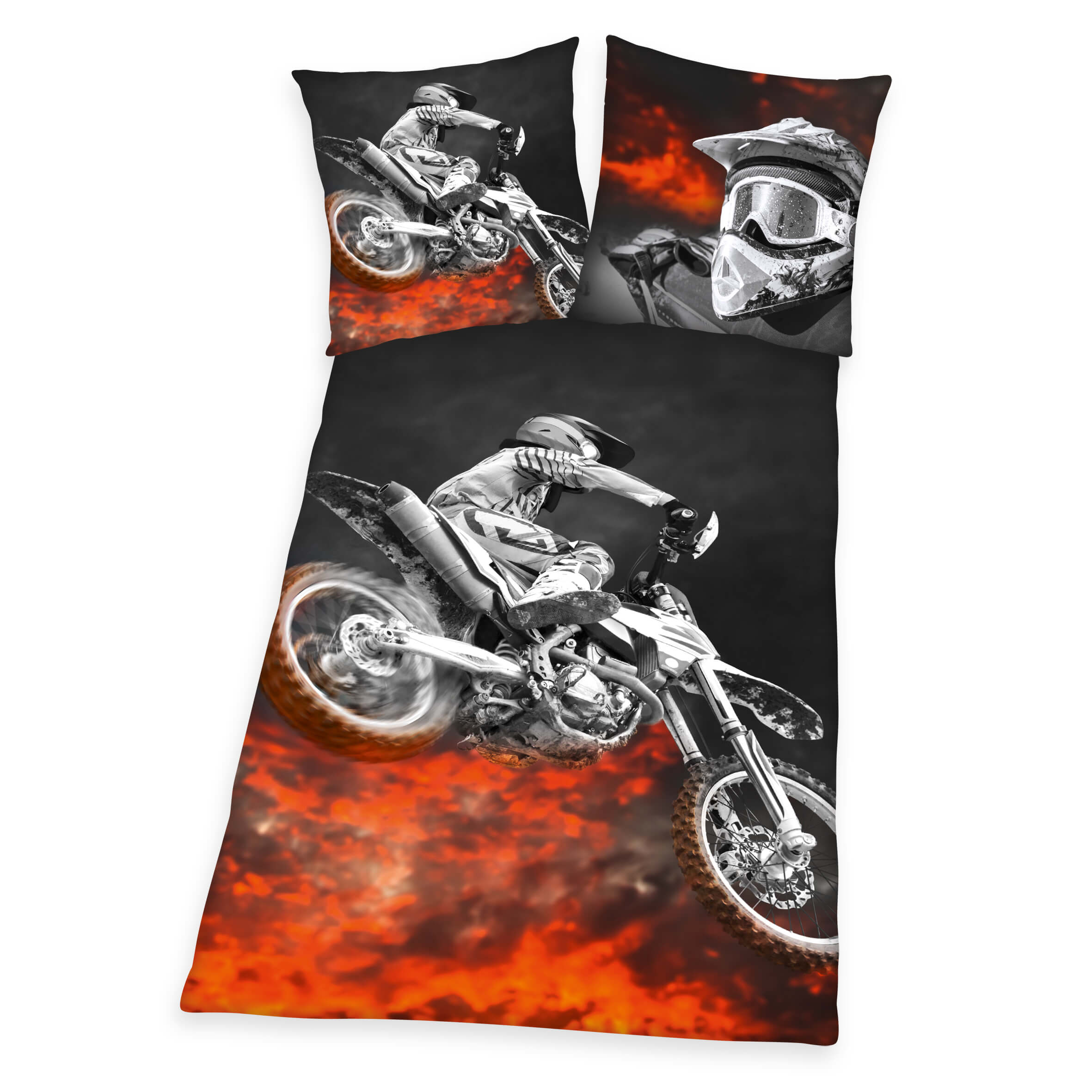 Motocross Duvet Cover. Single