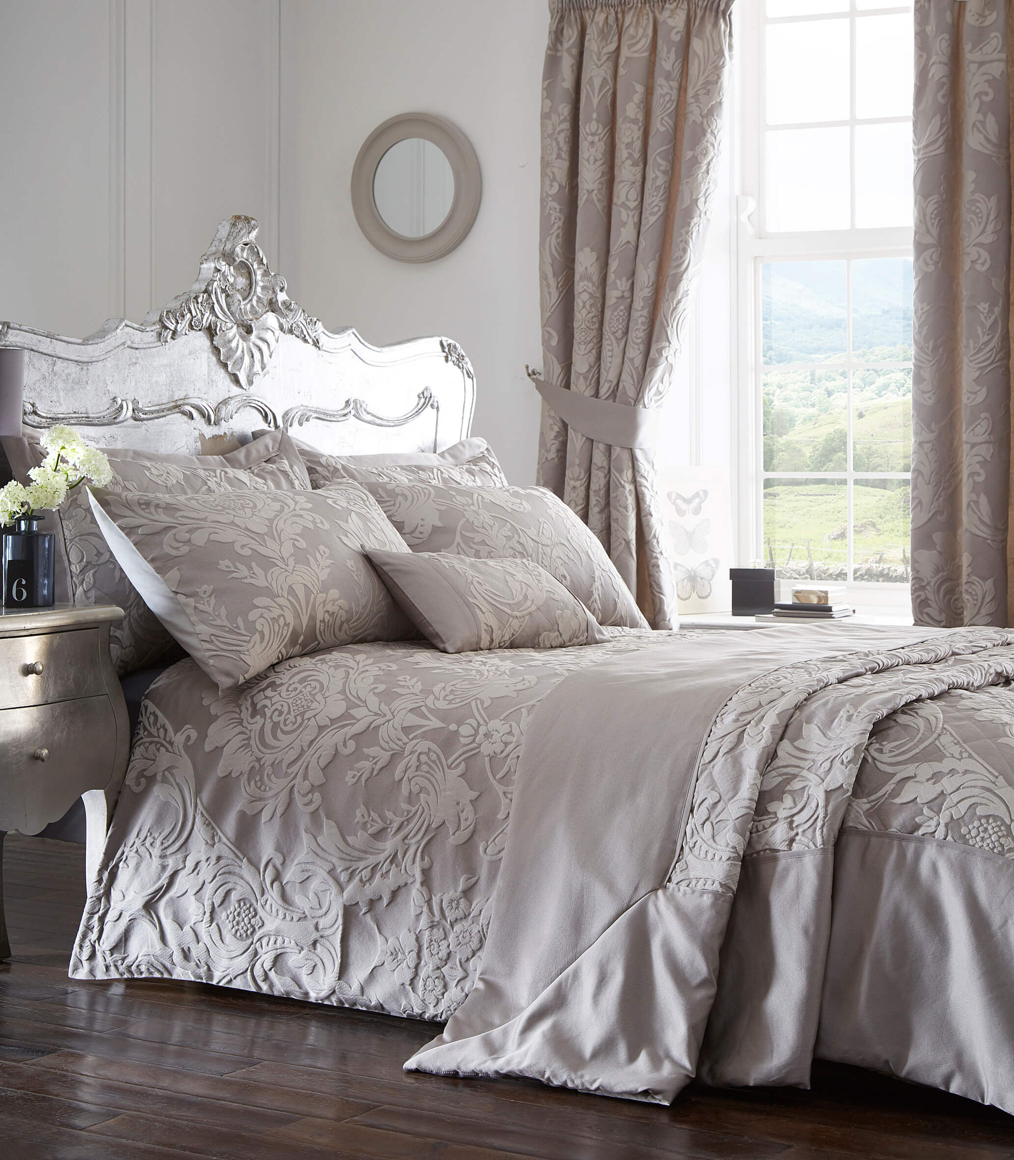 Howard Design Duvet Cover Silver Super King Size