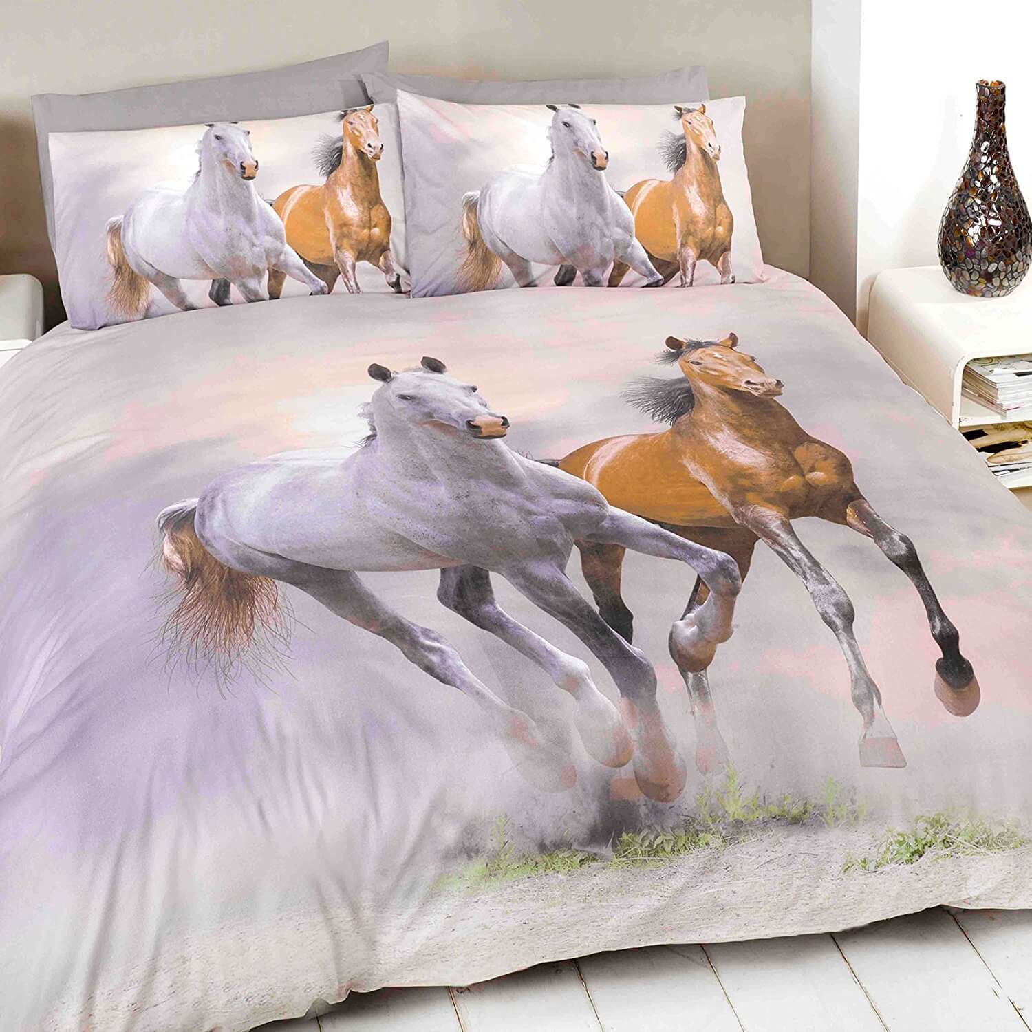 Horse Spirit Double Duvet Cover Set The Bedlinen Company Cork Horse Duvet Cover Spirit