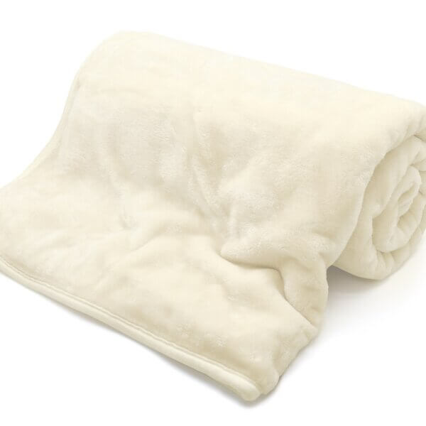 Fleece Blanket Cream The Bedlinen Company Cork