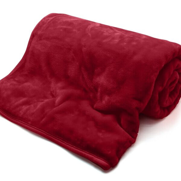 Fleece Blanket Red The Bedlinen Company Cork